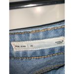 PacSun  Women's Mid Rise Cropped Distressed Mom Jeans Blue‎ Size 25 Photo 4