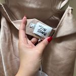 Princess Polly Champagne Satin Dress Photo 5