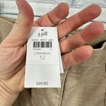 J.Jill Womens Size 12 Khaki Utility Shorts Button Fly Cargo Pockets Casual NWT Photo 5