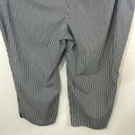 Lane Bryant  The Allie Pants Capri Gray/White Stripes size 20 Photo 8