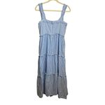 Gal Meets Glam Courtney Blue White Striped Dress Sz. 6 Photo 7