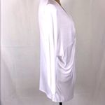 Annabelle top front knot draped long sleeve White Size M NWT Size M Photo 3
