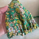 Ted Baker Women's Lerona Reversible Triangle Bikini Top size 2 green floral Photo 4