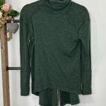 We The Free  Long Sleeve Turtleneck Green Henley Open Back Size Small Photo 0