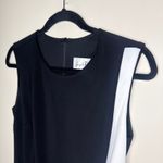 Joseph Ribkoff Joseph Ribkoff Scuba Crepe Color Block Dress in Black & Vanilla SZ 8 Sleeveless Photo 2