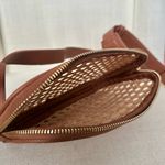 Altar'd State Altar’d State Rattan Woven Straw Vegan Leather Belt Bag Brown Photo 6