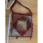 Embroidered Patchwork Tassle Bohemian Jhola Colorful Vibrant Sling Bag Red Photo 5