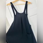 Halara  Black Waffle Knit Overalls Jumpsuit Size L Petite Photo 5