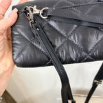 THACKER Black Quilted NIKKI Nylon Crossbody Clutch Wallet Photo 6