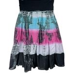 Y2K Tie Dye Midi Skirt Sz Large Foldover Waistband Photo 1