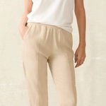Faherty NWT  Arlie Linen Pants in Safari Sz XXL Photo 0