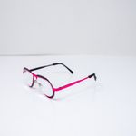 YB by Theo EyeWitness Metal Stainless Steel Pilot Oval Frame Pink Black Glasses Photo 3