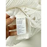 Bardot  Mariah Long Sleeve Swiss Dot & Lace Babydoll Dress Ivory Women's US 10/L Photo 3