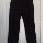 Eileen Fisher  Black Straight Leg Jeans High Waist Organic Cotton Sz 6 Photo 3
