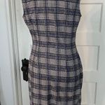 Plaid Jumper Dress Blue Size M Photo 2