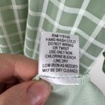 JODIFL  Green Windowpane‎ Midi Dress Medium Tiered Plaid Casual Flowy Cottagecore Photo 8