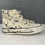 Converse Shoes Womens 7 Mens 5 Off-White Paint Splatter Chuck 70 Hi Sneakers NEW Photo 8
