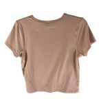 Olivia Rae  2 Womens T Shirts Tops V Neck Cropped Short Sleeve Beige White S Photo 3