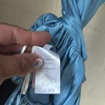 Paco Rabanne dress Elegant Blue Shoulder cuff metallic size 36 or US 2 Photo 5