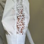 Zac and Rachel  Women’s Lace Sleeve Button Down Blouse Size Small Photo 2