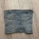 ZARA  Denim Bustier Top Photo 1
