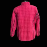NAPA VALLEY Pink &‎ Black Zipper Quilted Style Jacket Size XL Photo 8