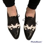 Rare Vintage Fonteneau Lace Oxford Shoes Size 6 Photo 2