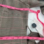 Eloquii NWT  Plaid Puff Sleeve double breasted Blazer Dress brown pink sz 16 Photo 4