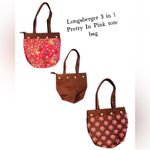 Longaberger  3 in 1 pretty in pink tote bag  Photo 5