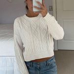 Hollister  Cable Knit Sweater White Photo 0