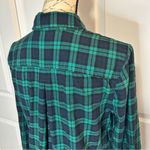 Tommy Hilfiger  Plaid Flannel Half Button-Up Top Photo 5