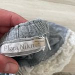 Flora Nikrooz  Gray White‎ Lace Trim Drawstring Soft Lounge Shorts Size Small Photo 1