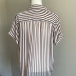 A New Day Striped Mauve Pink Sheer Blouse Size XL Photo 3