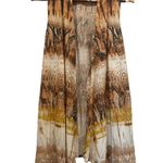 P & ROSE Animal Print Jersey Vest Duster Sz M Soft Comfy Boho Rock Festival NEW Brown Size M Photo 0