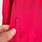 ZARA Women's Floral Jacquard Long Sleeve Tie Waist Long Wrap Dress Fuchsia Sz XS Photo 9