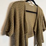 Dark Green Crochet Knit Cardigan  Photo 1