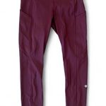 Lululemon  Burgundy High-Waisted Leggings Size 4 Photo 2