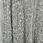MSK Polka Dot Sequin Textured Long Sleeve Zip Jacket 2X White Photo 2