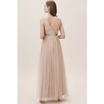 BHLDN  ISABEL MAXI DRESS SIZE 0 Z434-5 Lace‎ Beading Bridal Wedding Photo 4