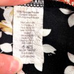 VTG Millibon USA Floral‎ Tank Top Black Sleeveless Blouse Racerback Summer Large Photo 7