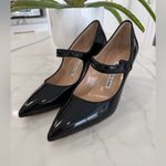 Manolo Blahnik  Camparinew Pointed Toe Mary Jane Pump Photo 3