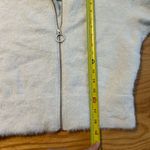 Gymshark  x Whitney Simmons White Fuzzy Jacket Size XS Full Zip Athletic Crop Photo 3