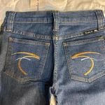 Frankie b Jeans Size 2, Inseam: 34 Inches. patchwork bootcut Blue Photo 2