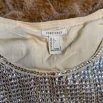 Forever 21  Silver Sequin Mini Dress size L Photo 1