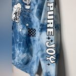 ALAB Tie Dye Graphic Hoodie Sweatshirt Unisex Adult Size XS. NWOT Blue Photo 8