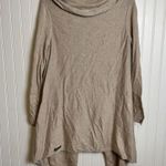 Matilda Jane  Come On Over Fringe Wrap Drape Sweater Size Medium Beige M8 Photo 10
