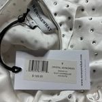 We Wore What  00 Asymmetrical Crystal Halter Tie One Shoulder Mini Dress 0 White Photo 5