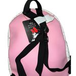 Disney Minnie Mouse Patch 10.6" White Mini Backpack NWT Photo 7