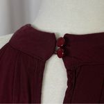 NEW Kirundo XL Chic Burgundy Halter High Neck Pleat Retro Midi Dress Minimalist Purple Photo 3