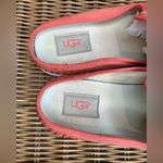 UGG  Pom Pom Slide on Mules Coral Red Color Size 9.5 Photo 5